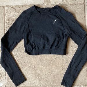 GYMSHARK VITAL SEAMLESS 2.0 LONG SLEEVE CROP TOP